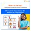 Where Is It? Prepositions – On (Free Printable PDF)