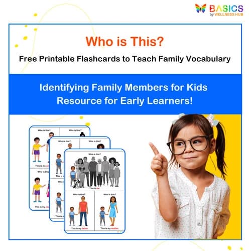 Who Questions Flashcards – Identifying Family Members for Kids (Free Printable)