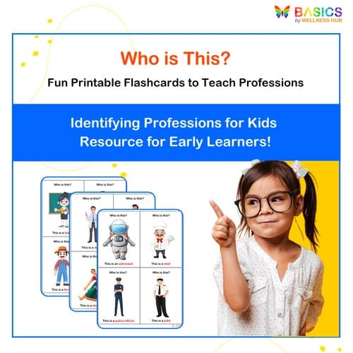 Who Questions Flashcards – Identifying Professions for Kids (Printable PDF)