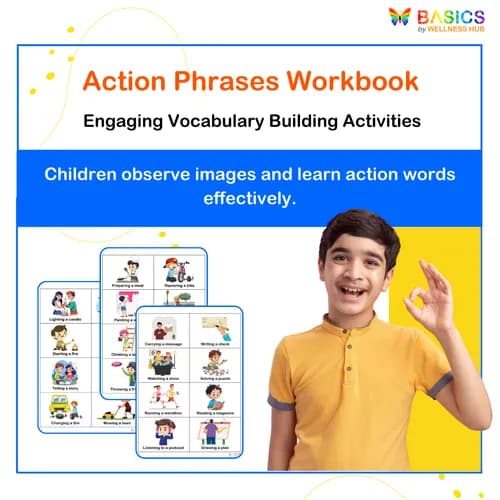 Action Phrases Worksheet: Build Vocabulary with Illustrated Actions