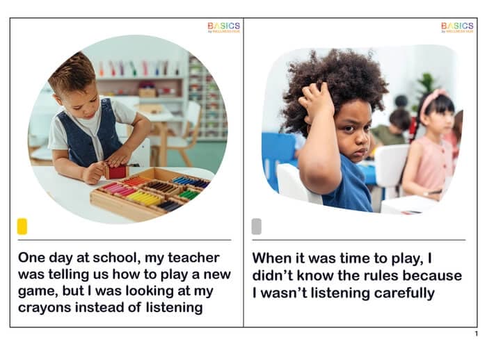 Being a Good Listener – Social Story for Kids’ Communication Skills-PDF1