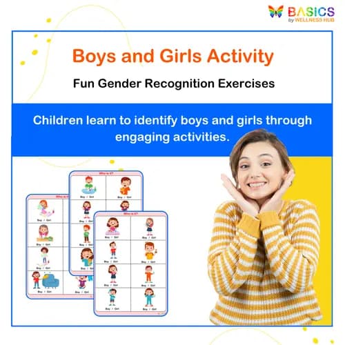 Boys and Girls Identification Activity: Printable PDF for Kids