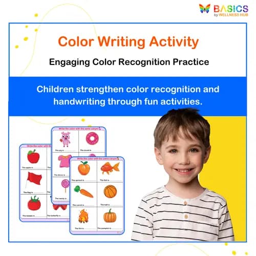 Color Recognition and Writing Activity: Fun PDF for Kids
