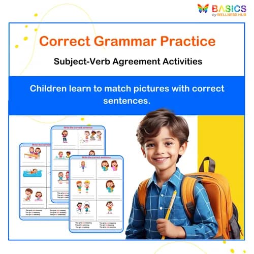 Write the Correct Grammar – Girl/Girls: Subject-Verb Agreement Activity - Free
