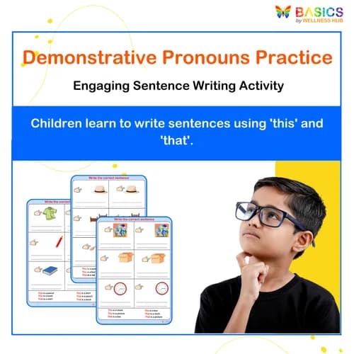 THIS & THAT – Write the Correct Sentence: Printable PDF for Kids - Free
