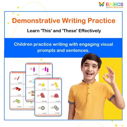 This and These Writing Practice: Printable PDF for Kids - Free