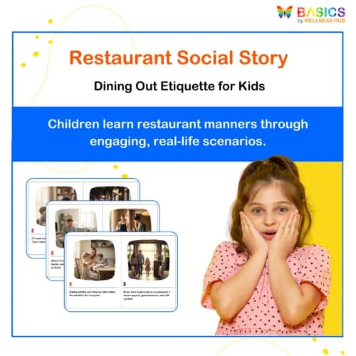 Eating at a Restaurant Social Story – Printable PDF for Kids