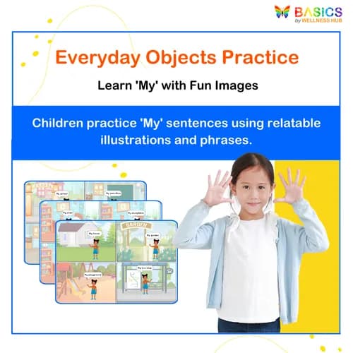 AFRICAN GIRL: Learn “My” with Everyday Objects – Printable PDF