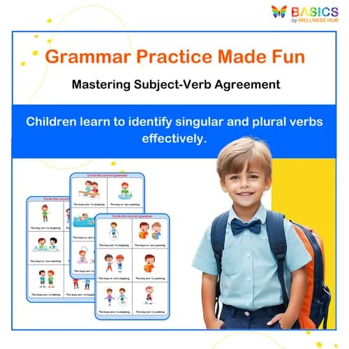 Circle the Correct Grammar – Boy (Is/Are) for Kids