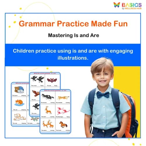 Write the Correct Grammar: Is / Are – Singular & Plural Practice