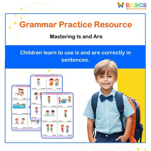 Write the Correct Grammar: Is/Are – Boy/Boys - Free