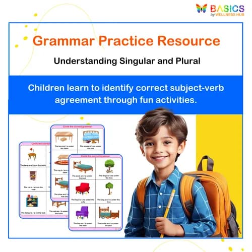 Circle the Correct Grammar – Singular & Plural (Is/Are) Activity - Free