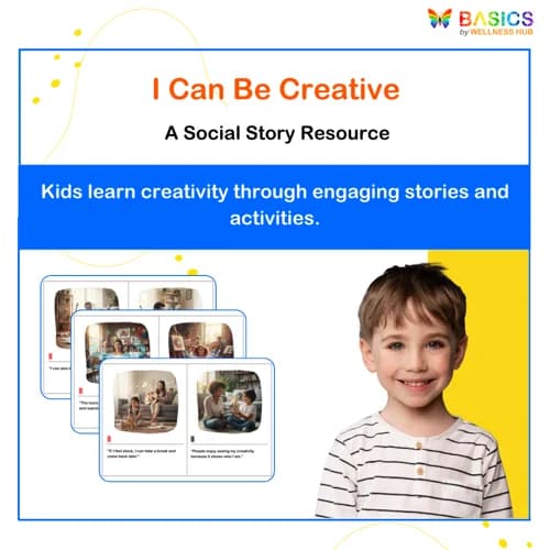 I Can Be Creative – Social Story with Activities for Kids - Free