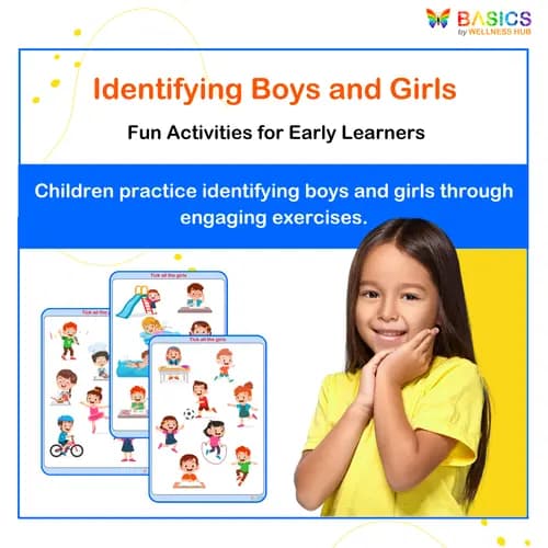 Boys and Girls Identification Activity: Printable PDF for Kids