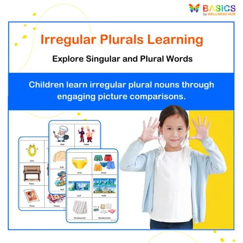 Irregular Plurals – Learn Singular and Plural Words Through Pictures - Free