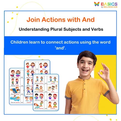 Conjunctions: Join Actions with 'And' -They Are Sentences | Printable PDF for Kids - Free