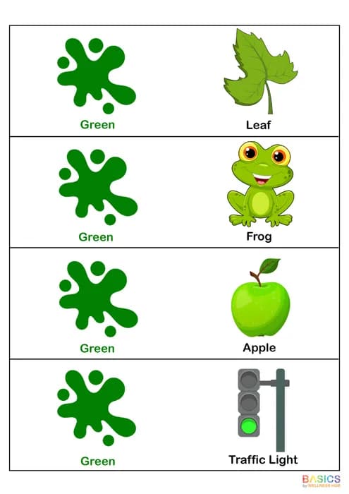 SINGLE COLOR – Learn Colors Through Pictures: Printable PDF for Kids-PDF1