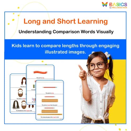 LONG & SHORT – Learn Comparison Words Through Pictures - Free