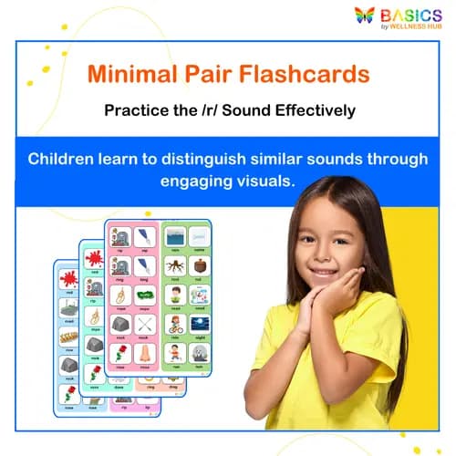 Minimal Pair Flashcards for /r/ Sound Practice: R vs L, N, W, D