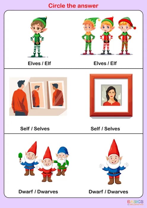 Circle the Correct Answer: Singular or Plural – Printable PDF Activity-PDF1