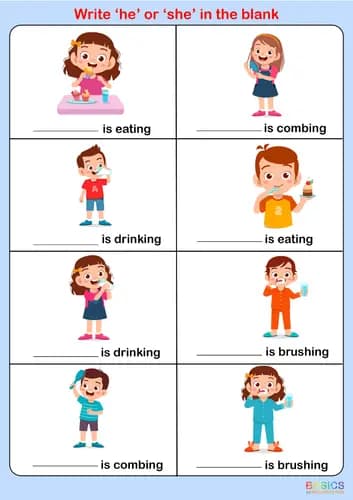 He and She Pronouns Practice: Printable PDF for Kids-PDF1