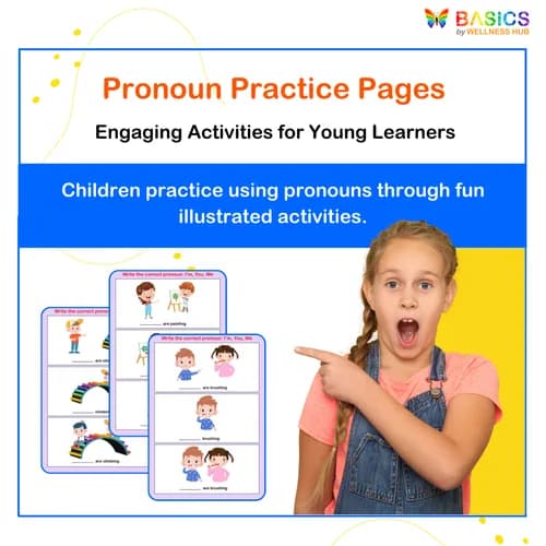 I’M, YOU, WE – Printable Worksheets for Kids - Free