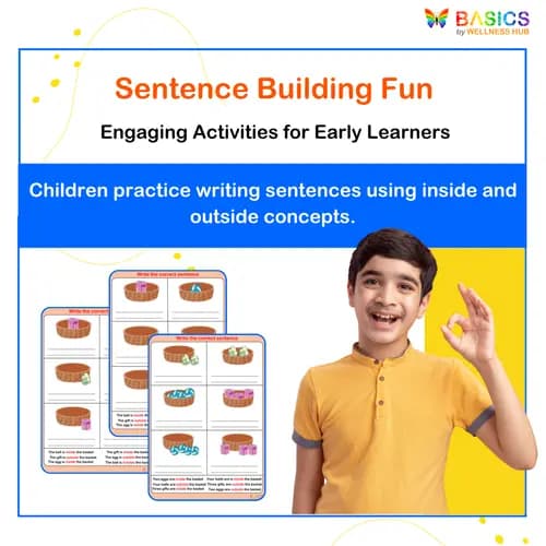 Inside and Outside Sentence Writing Activity – Printable PDF - Free