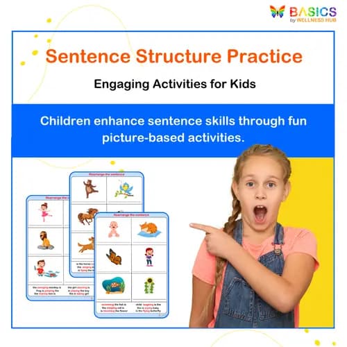 Sentence Rearrangement Activities: Picture-Based Sentence Structure Practice