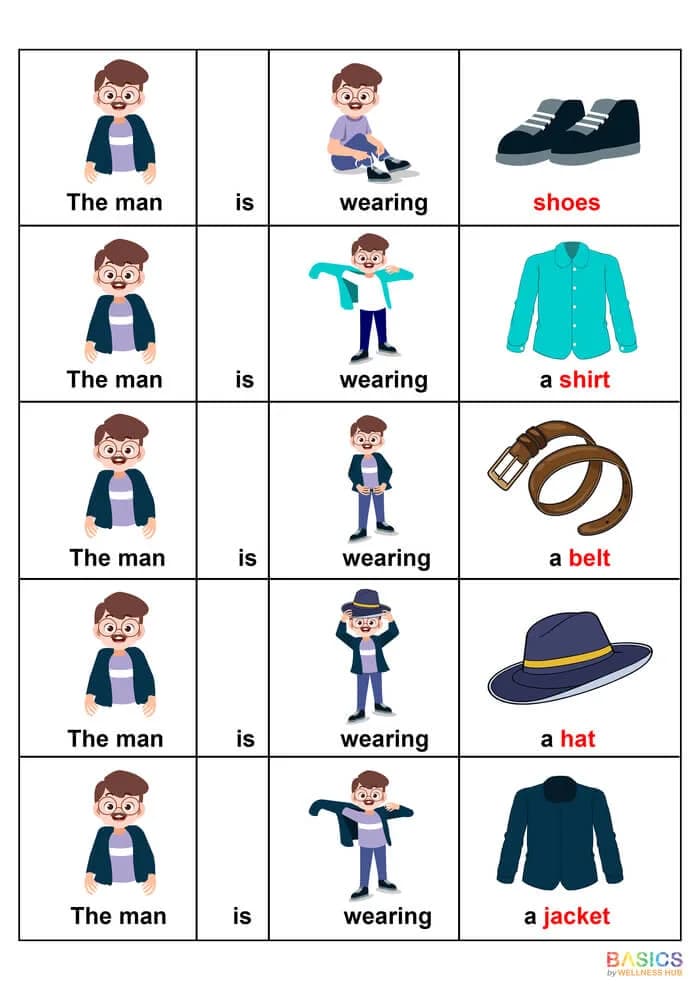 Sentence-Building PDF Set: Boy, Girl, Man, Woman, and Animals-PDF1