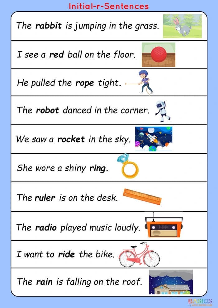 Articulation Practice for /R/ Sound: Engaging Sentences PDF-PDF1