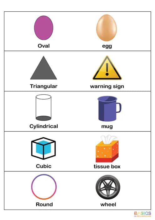 Shapes & Objects: Illustrated Worksheet Set for Kids-PDF1