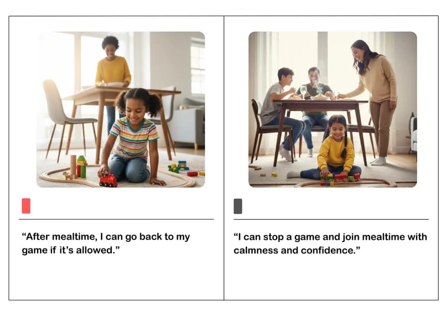 Stopping a Game to Join Mealtime – Social Story for Kids-PDF1