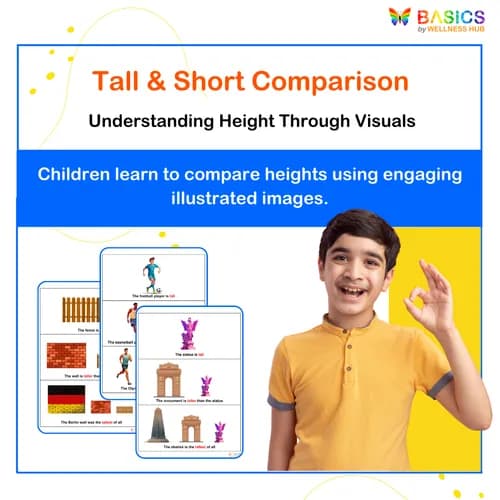 Tall & Short – Learn Comparison Words Through Pictures - Free