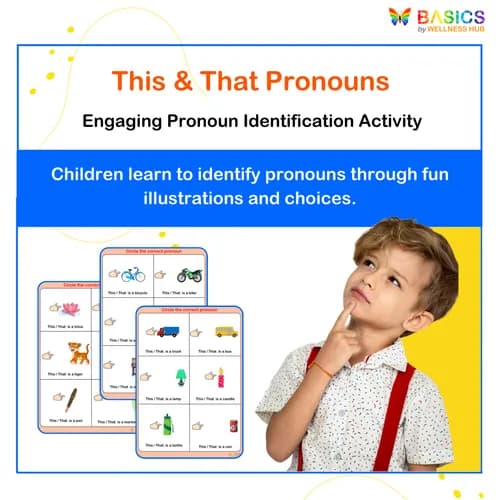 This & That – Circle the Correct Pronoun Activity for Kids