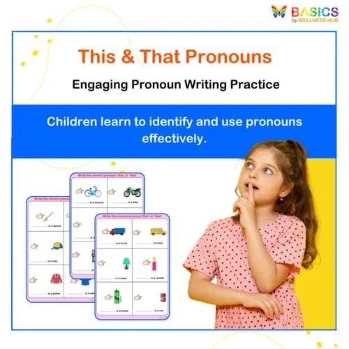 This & That – Write the Correct Pronoun Activity for Kids - Free