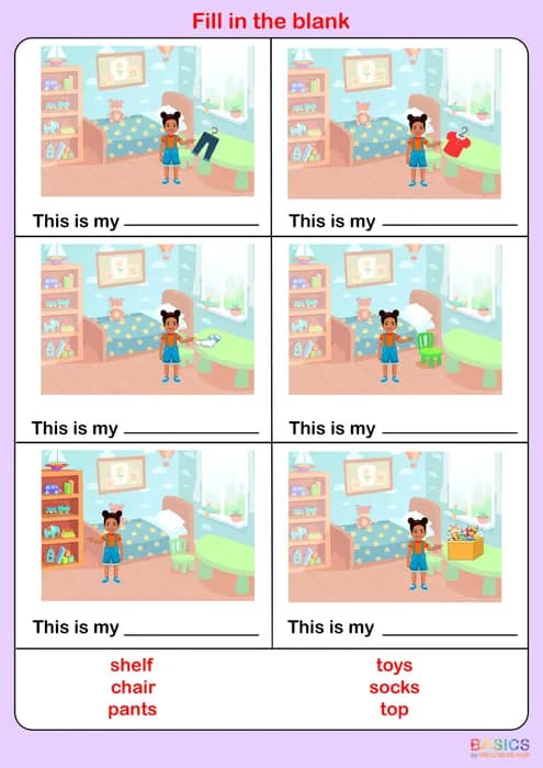 THIS IS MY… – Fill in the Blank Using Options (African Boy & Girl)-PDF1