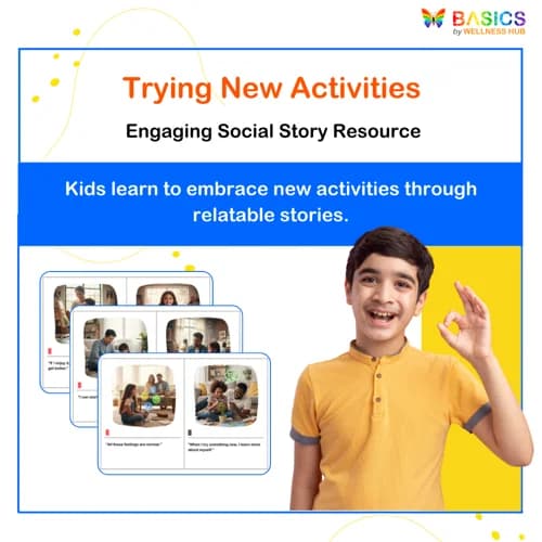 Trying New Activities – Social Story with Vocabulary and Role-Play - Free