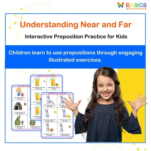 Near and Far Preposition Practice: Printable PDF for Kids
