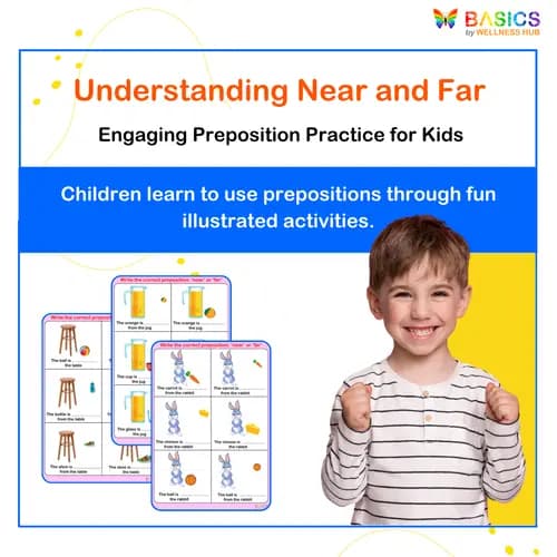 Near and Far Preposition Practice: Printable PDF for Kids