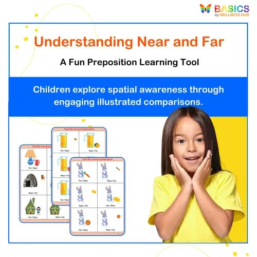 Near and Far Prepositions Activity: Printable PDF for Kids - Free