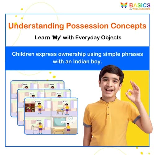 INDIAN BOY: Learn “My” with Everyday Objects – Printable PDF - Free