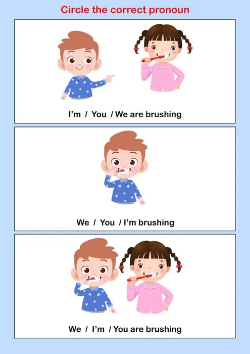 I'M, YOU, WE – Circle the Correct Pronoun: Printable PDF Activity-PDF1