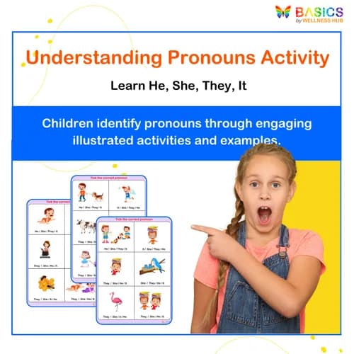 HE, SHE, THEY, IT – Tick the Correct Word: Pronoun Practice for Kids - Free