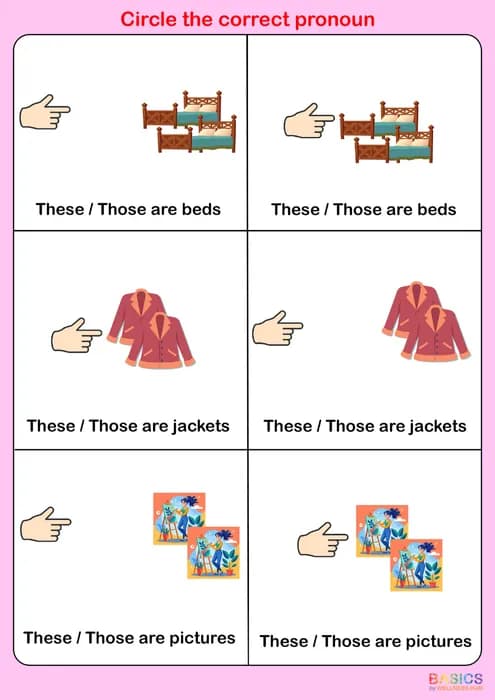 These & Those – Circle the Correct Word: Printable PDF Activity-PDF1