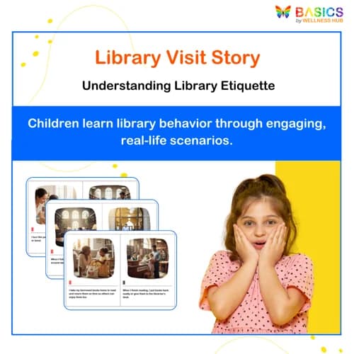 Visiting a Library Social Story – Printable PDF for Kids - Free