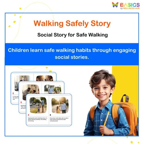 Walking Safely with an Adult Social Story – Printable PDF for Kids