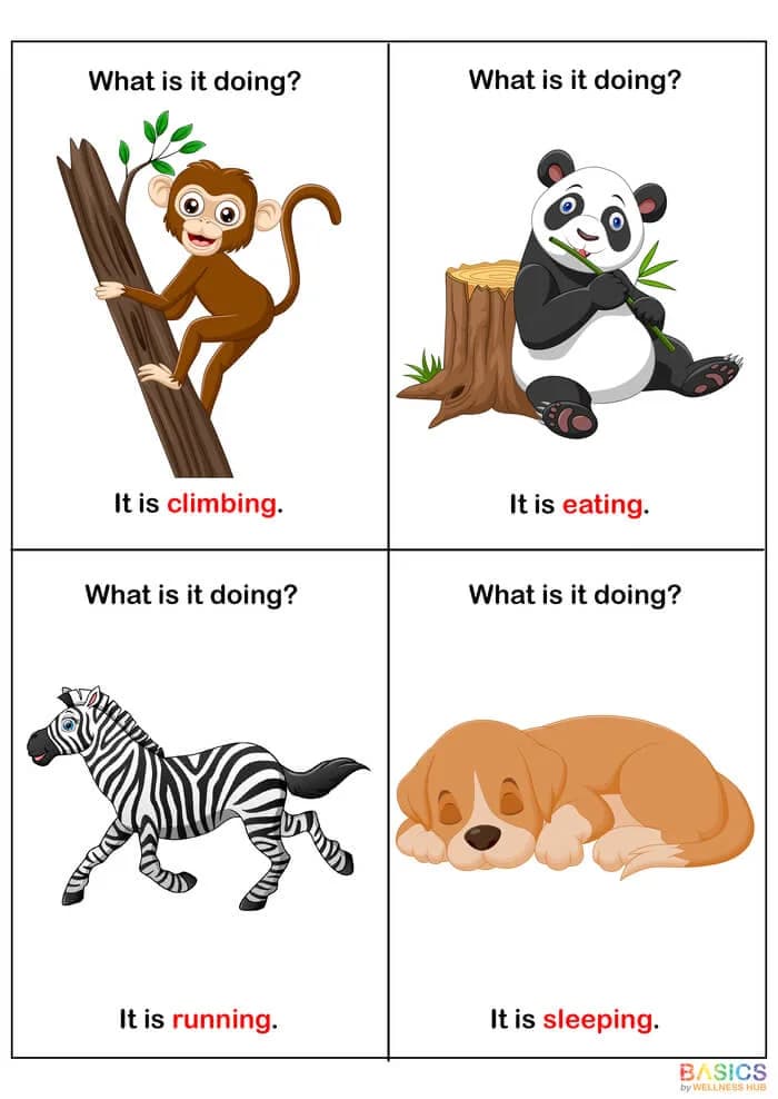 What Is It Doing? WH Questions & Animal Actions Printable – Fun Learning with Animals-PDF1