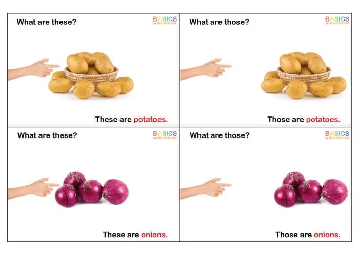 What Are These and Those? WH Questions – Vegetables (Free Printable PDF)-PDF1