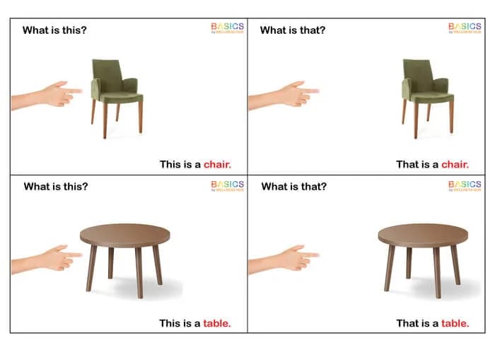 What is This and What is That? - Home Items Learning PDF for Kids WH-PDF1