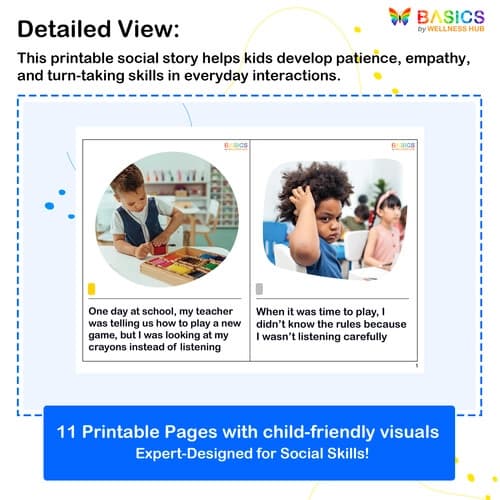 Being a Good Listener – Social Story for Kids’ Communication Skills preview 2